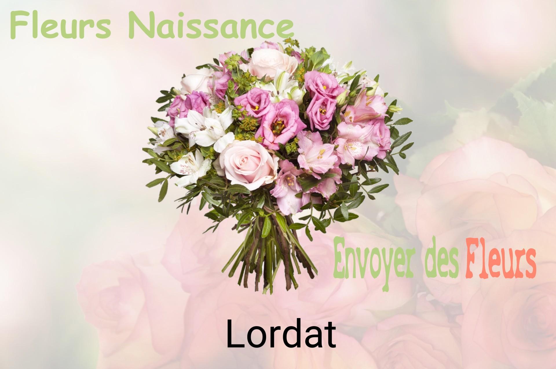 Bouquet de fleurs de naissance livré à Lordat